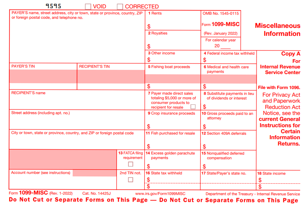 Form 1099 MISC